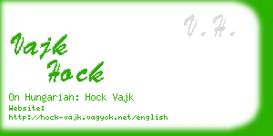 vajk hock business card